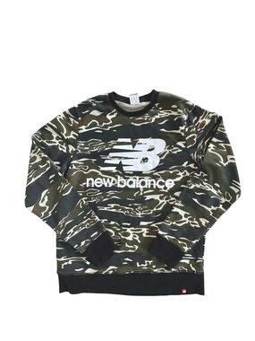 New Balance Camo Crewneck Sweatshirt Streetwear Logo Men’s Large / like new